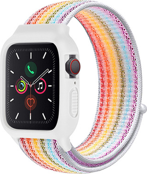 Nylonový set 2v1 pro Apple Watch 42/44/45mm Barevná varianta: Sedm Barev