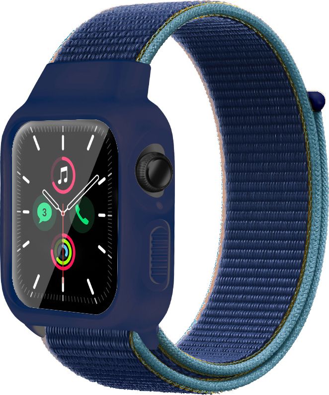 Nylonový set 2v1 pro Apple Watch 42/44/45mm Barevná varianta: Modrá