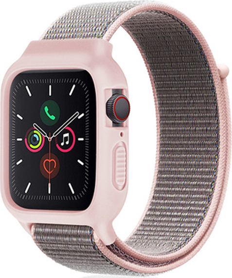 Nylonový set 2v1 pro Apple Watch 38/40/41/42(S10)mm Barevná varianta: Růžová