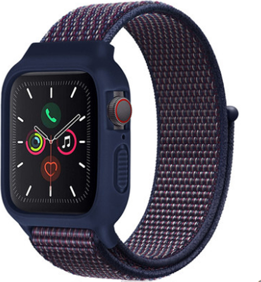 Nylonový set 2v1 pro Apple Watch 38/40/41/42(S10)mm Barevná varianta: Modro-Fialová
