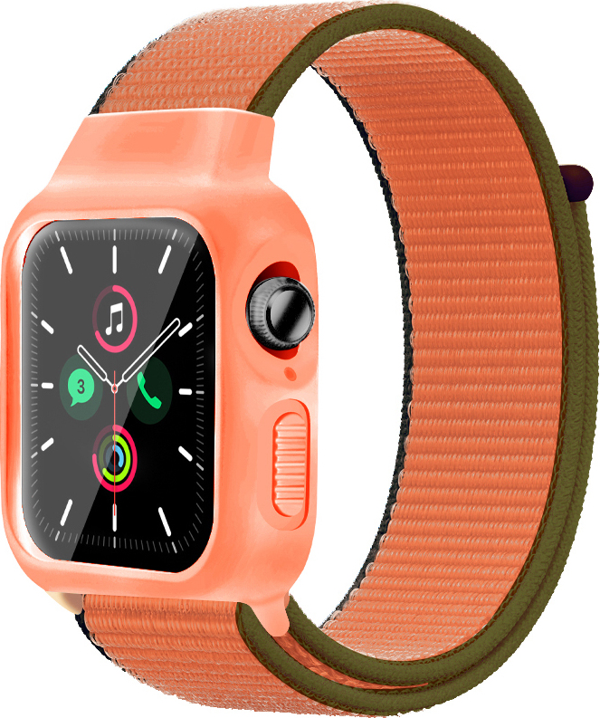 Nylonový set 2v1 pro Apple Watch 38/40/41/42(S10)mm Barevná varianta: Oranžovo-zelená