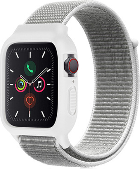 Nylonový set 2v1 pro Apple Watch 38/40/41/42(S10)mm Barevná varianta: Bílo-Šedá