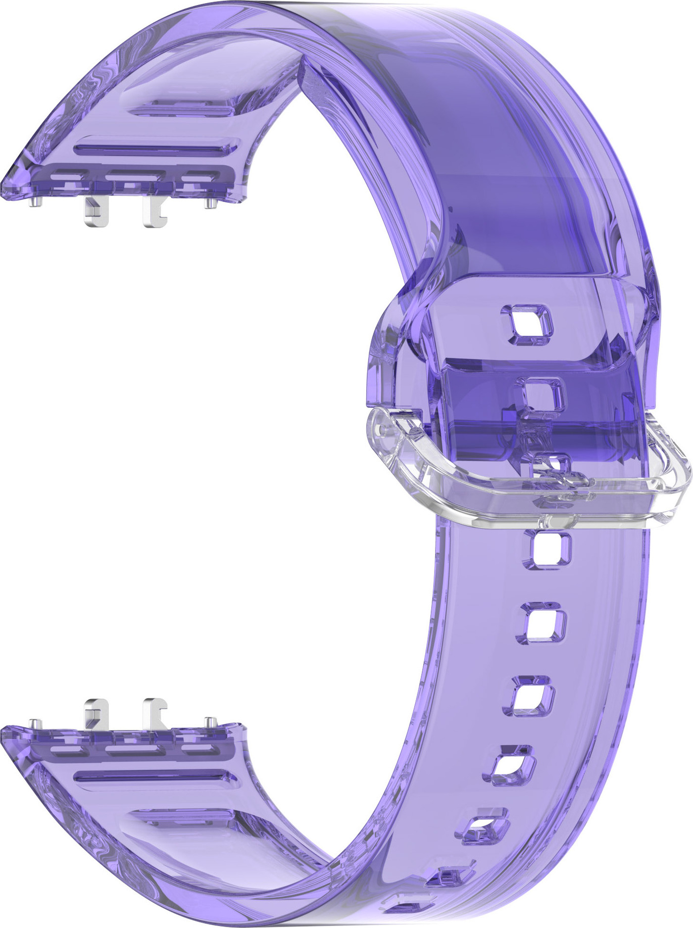 Silikonový průhledný řemínek měnící barvu pro Samsung Galaxy Fit 3 Barevná varianta: Fialový