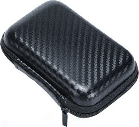 Cestovní úložné carbonové pouzdro Rozměr: Černé obdélníkové 12x8x4cm