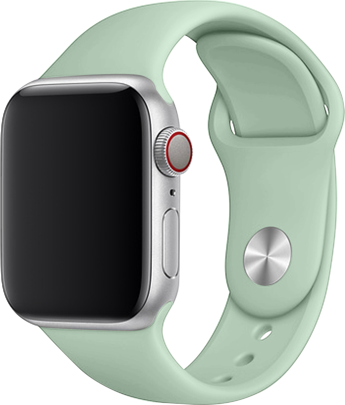 Apple Watch řemínek jednobarevný 38/40/41mm a 42/44/45/46/49mm Barva: Pastelově zelená, Pro Apple Watch velikost: 42/44/45/46/49mm, Velikost náramku: L (Obvod ruky 18,5 - 23cm)