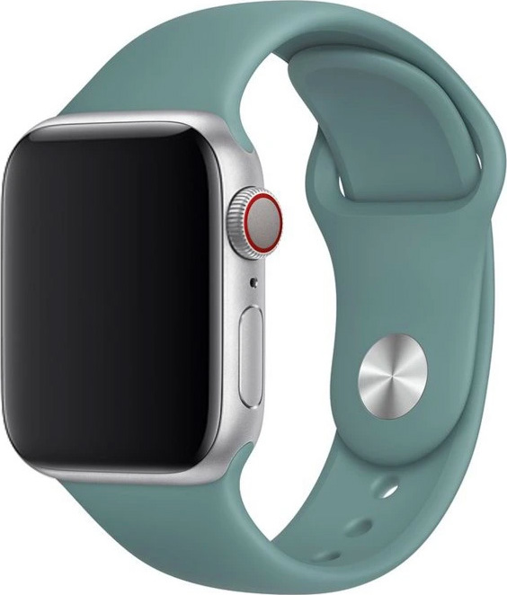 Apple Watch řemínek jednobarevný 38/40/41mm a 42/44/45/46/49mm Barva: Šalvějově zelená, Pro Apple Watch velikost: 42/44/45/46/49mm, Velikost náramku: S (Obvod ruky 16,5 až 20,5cm)
