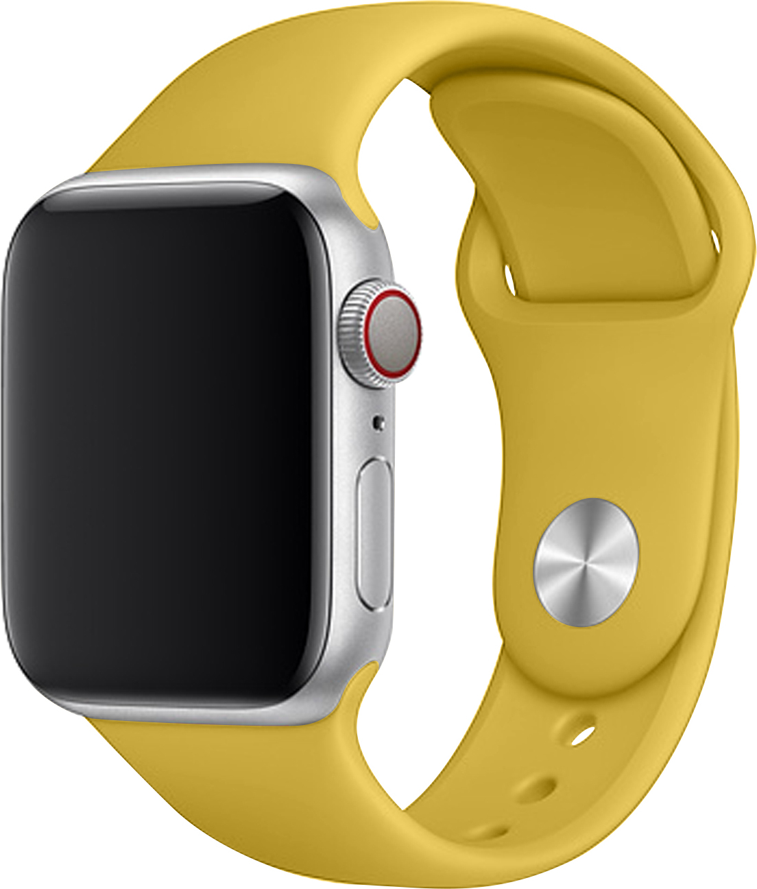 Apple Watch řemínek jednobarevný 38/40/41mm a 42/44/45/46/49mm Barva: Tmavě žlutá, Pro Apple Watch velikost: 38/40/41mm, Velikost náramku: L (Obvod ruky 18,5 - 23cm)