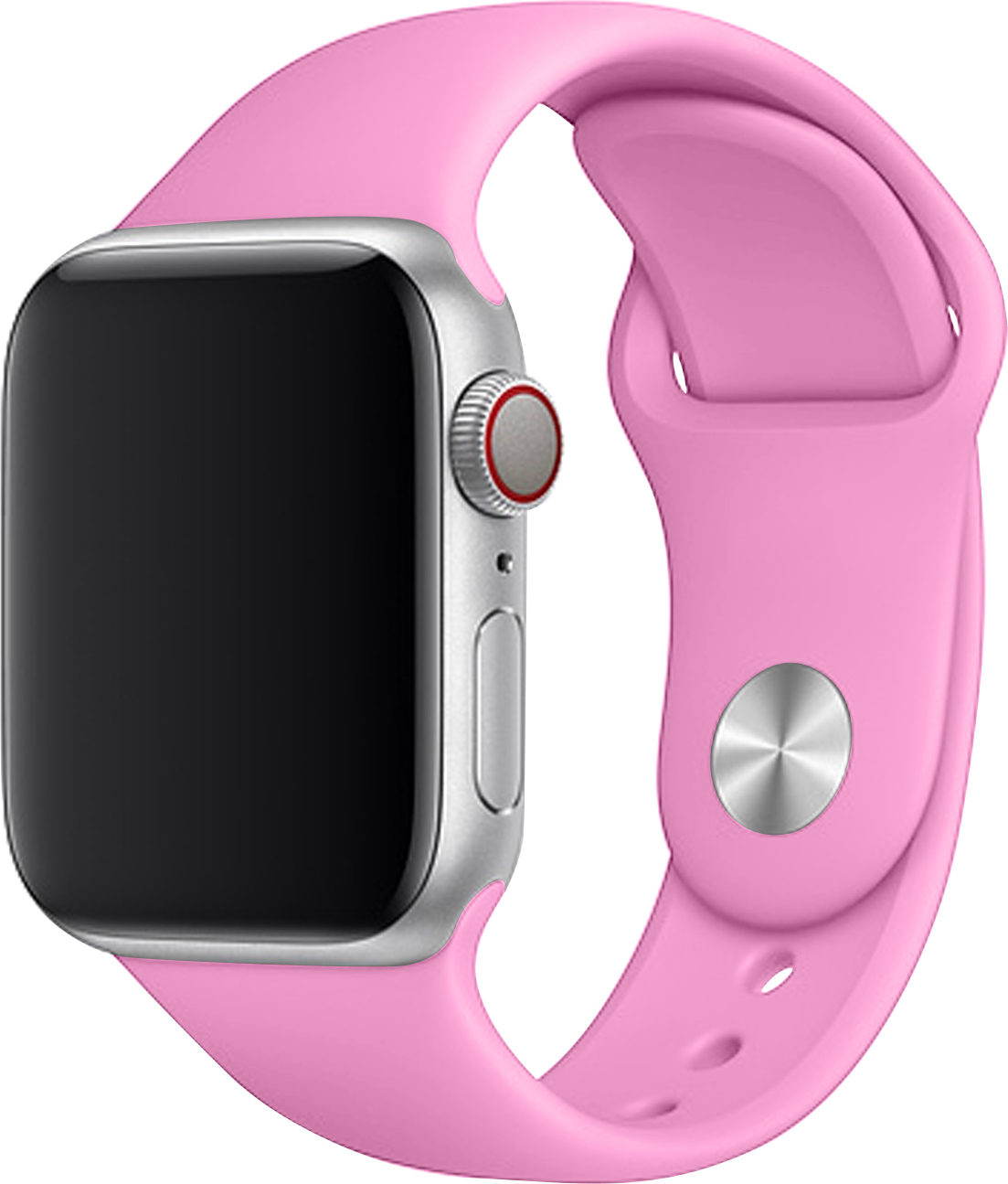 Apple Watch řemínek jednobarevný 38/40/41mm a 42/44/45/46/49mm Barva: Růžová, Pro Apple Watch velikost: 42/44/45/46/49mm, Velikost náramku: S (Obvod ruky 16,5 až 20,5cm)