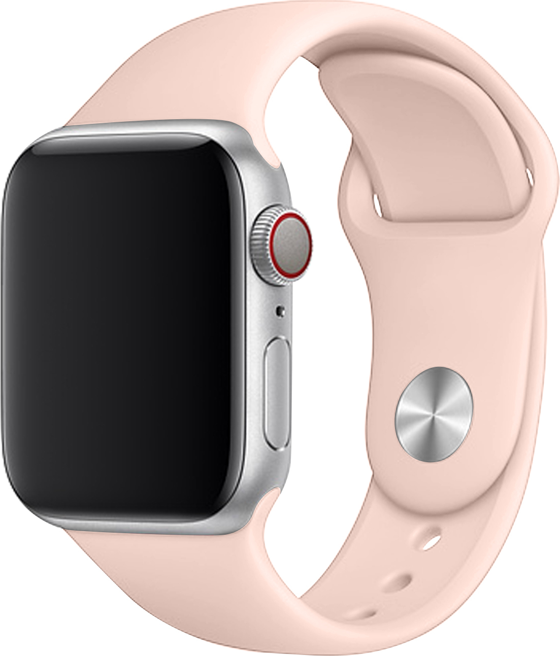 Apple Watch řemínek jednobarevný 38/40/41mm a 42/44/45/46/49mm Barva: Světle růžová, Pro Apple Watch velikost: 42/44/45/46/49mm, Velikost náramku: L (Obvod ruky 18,5 - 23cm)