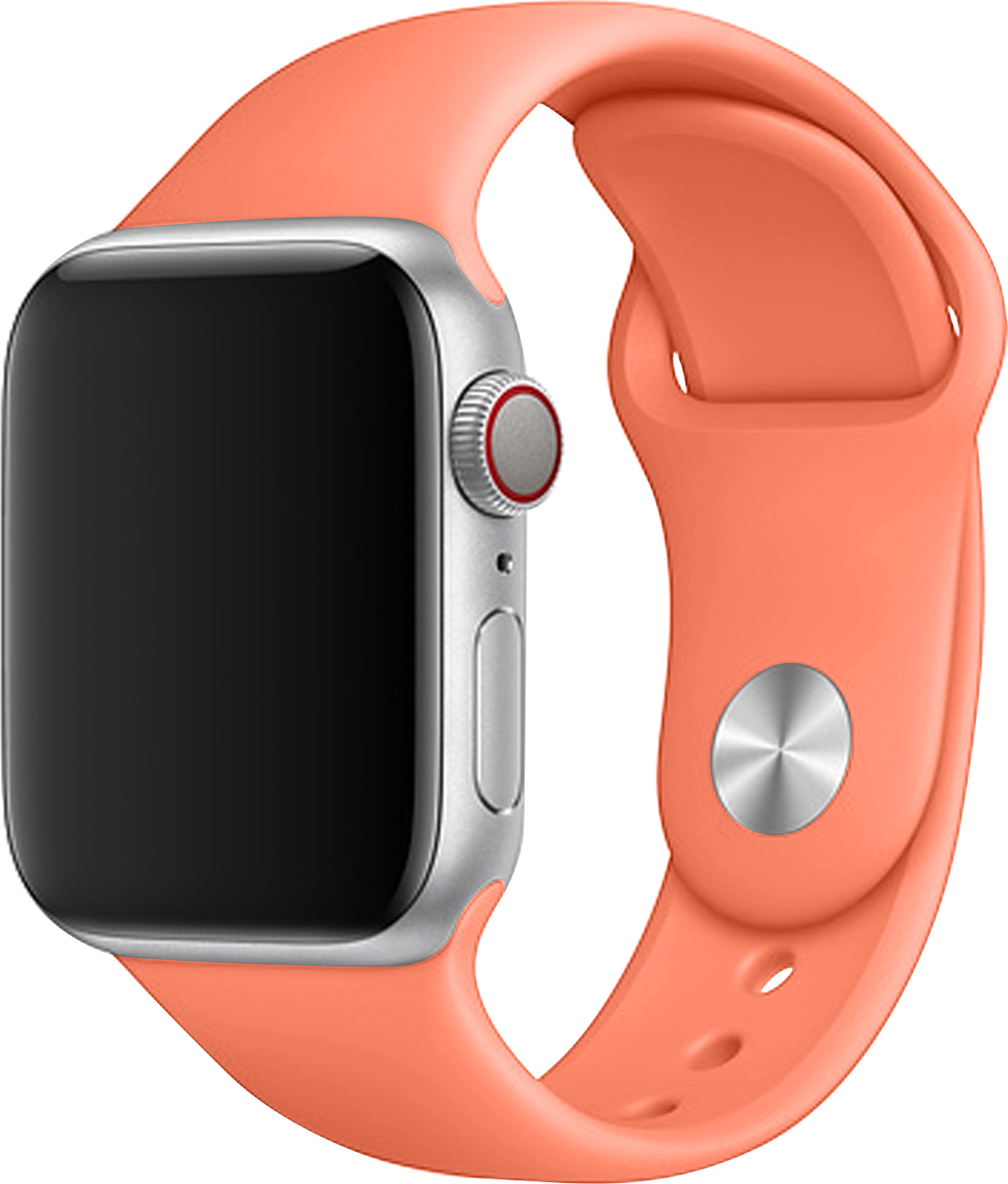 Apple Watch řemínek jednobarevný 38/40/41mm a 42/44/45/46/49mm Barva: Tmavě broskvová, Pro Apple Watch velikost: 42/44/45/46/49mm, Velikost náramku: L (Obvod ruky 18,5 - 23cm)