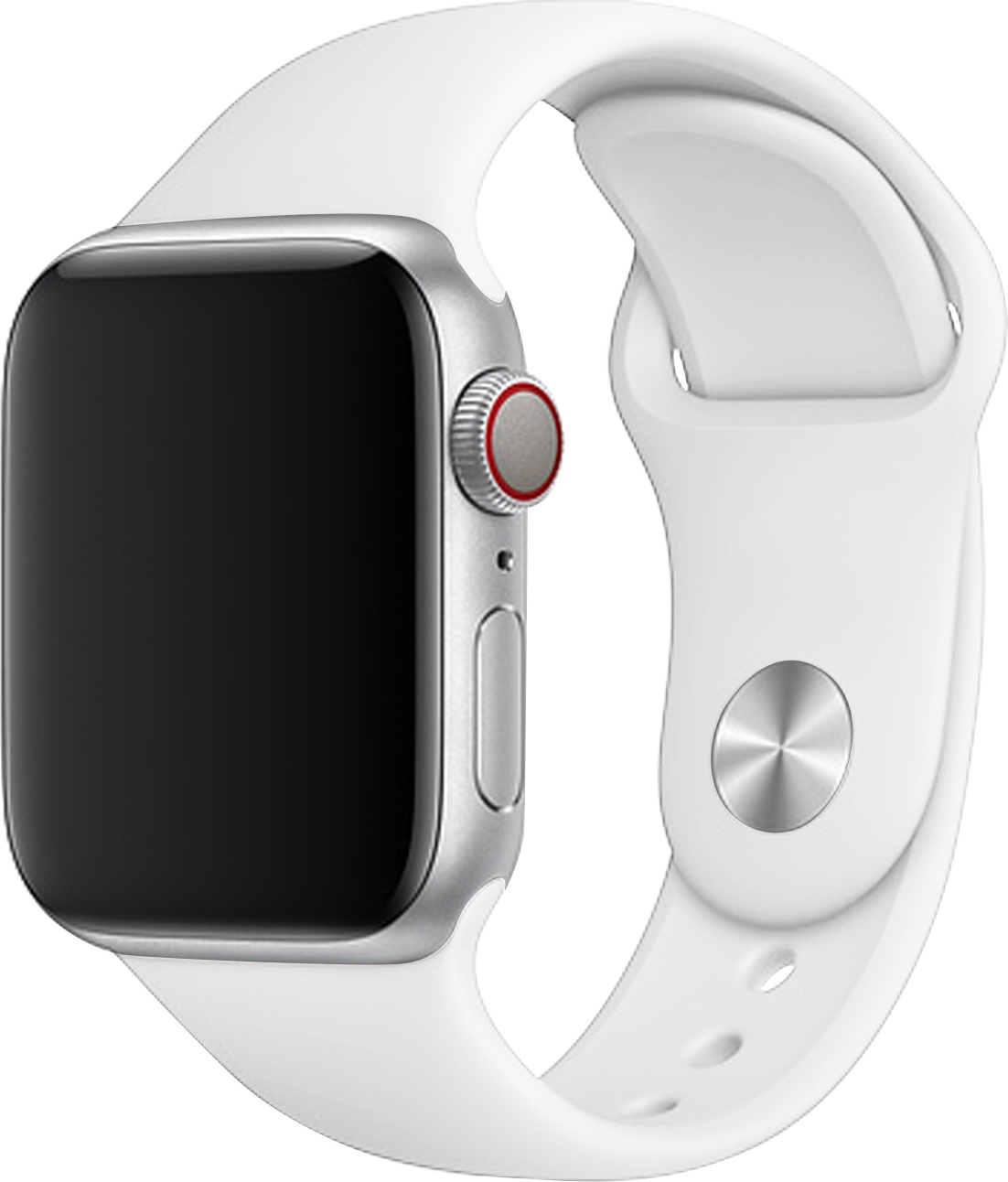 Apple Watch řemínek jednobarevný 38/40/41mm a 42/44/45/46/49mm Barva: Bílá 2, Pro Apple Watch velikost: 42/44/45/46/49mm, Velikost náramku: L (Obvod ruky 18,5 - 23cm)