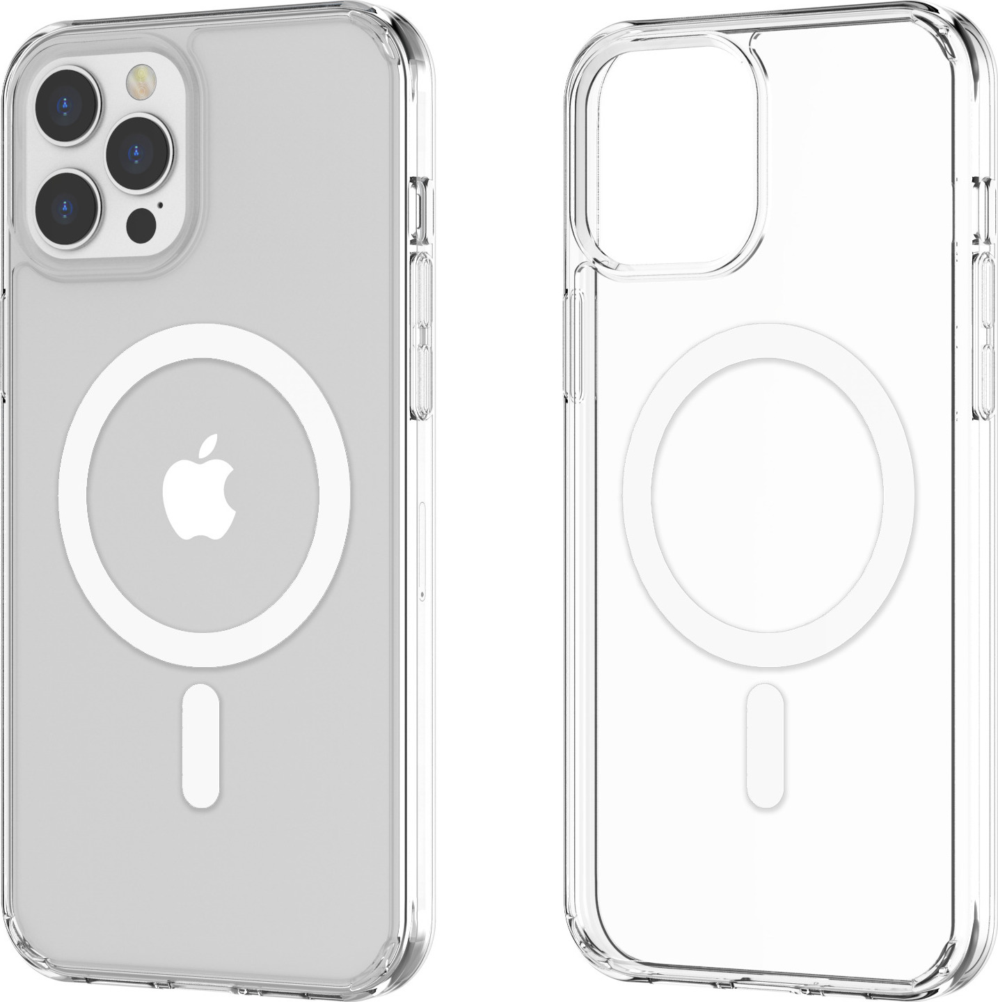 Průhledný tvrzený MagSafe kryt na iPhone 12 Pro Max