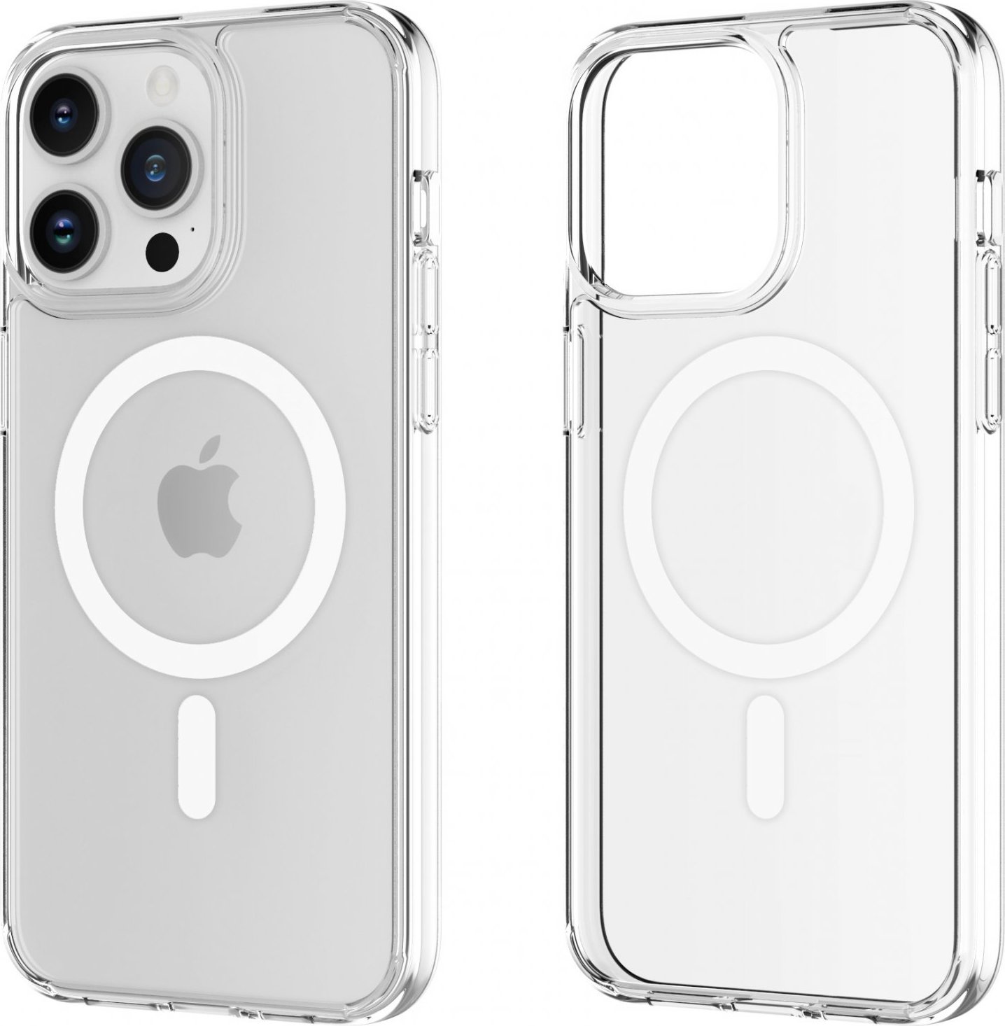 Průhledný tvrzený MagSafe kryt na iPhone 15 Pro Max