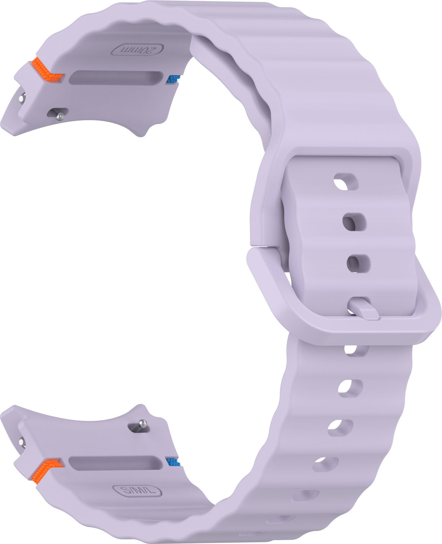 Vroubkovaný řemínek s barevnou přezkou pro Samsung Galaxy Watch 7 Barva náramku: Lila