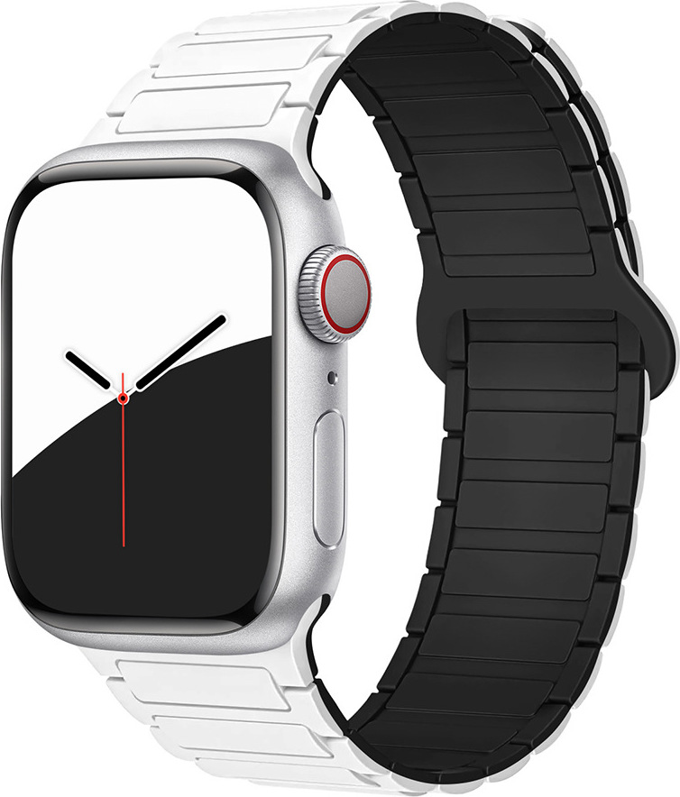 Dvojbarevný magnetický řemínek pro Apple Watch 38/40/41/42(S10)mm Barva: Bílo-Černý