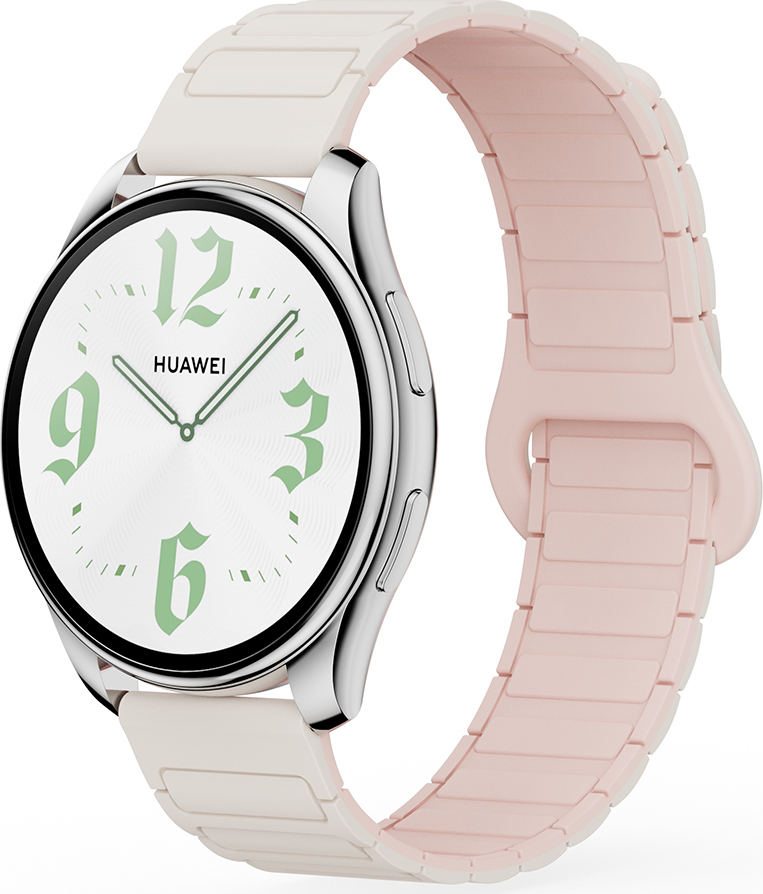 Dvojbarevný magnetický řemínek 20mm Barva: Béžovo-růžový