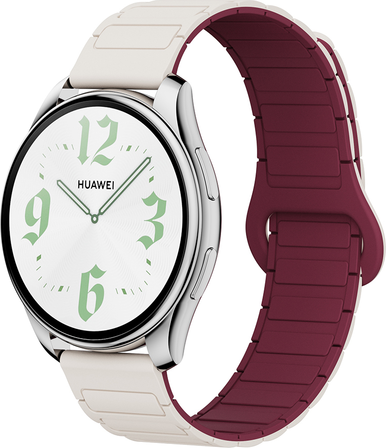 Dvojbarevný magnetický řemínek 22mm Barva: Béžovo-vínový