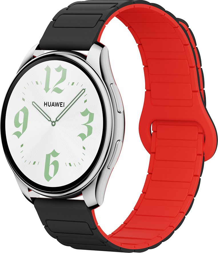 Dvojbarevný magnetický řemínek 22mm Barva: Černo-Červený