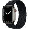 Pletený navlékací řemínek pro Apple Watch - Černý