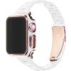 Elegantní řemínek s pouzdrem pro Apple Watch - Bílý