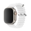 Vroubkovaný řemínek pro Apple Watch - Bílý