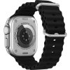 Vroubkovaný řemínek s přezkou pro Apple Watch 38/40/41/42(S10)mm (Barevná varianta Černý)