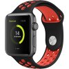 Perforovaný řemínek pro Apple Watch 38/40/41/42(S10)mm (Barevná varianta Černo-Šedý)