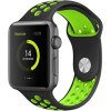 Perforovaný řemínek pro Apple Watch 38/40/41/42(S10)mm (Barevná varianta Černo-Šedý)