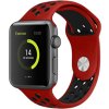 Perforovaný řemínek pro Apple Watch 38/40/41/42(S10)mm (Barevná varianta Černo-Šedý)