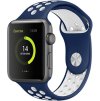Perforovaný řemínek pro Apple Watch 38/40/41/42(S10)mm (Barevná varianta Černo-Šedý)