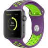 Perforovaný řemínek pro Apple Watch 38/40/41/42(S10)mm (Barevná varianta Černo-Šedý)