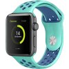 Perforovaný řemínek pro Apple Watch 38/40/41/42(S10)mm (Barevná varianta Černo-Šedý)