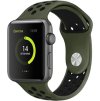 Perforovaný řemínek pro Apple Watch 38/40/41/42(S10)mm (Barevná varianta Černo-Šedý)