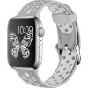 Perforovaný řemínek s přezkou pro Apple Watch 38/40/41/42(S10)mm (Barevná varianta Černo-Šedý)