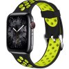 Perforovaný řemínek s přezkou pro Apple Watch 38/40/41/42(S10)mm (Barevná varianta Černo-Šedý)