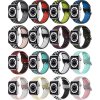 Dvoubarevný perforovaný řemínek s přezkou pro Apple Watch 38/40/41/42(S10)mm (Barevná varianta Černo-Šedý)