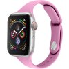 Silikonový tenký řemínek pro Apple Watch 38/40/41/42(S10)mm (Barevná varianta Černý)