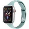 Silikonový tenký řemínek pro Apple Watch 38/40/41/42(S10)mm (Barevná varianta Černý)