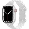 Silikonový úzký perforovaný řemínek pro Apple Watch 38/40/41/42(S10)mm (Barevná varianta Černý)