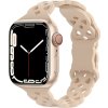 Silikonový úzký perforovaný řemínek pro Apple Watch 38/40/41/42(S10)mm (Barevná varianta Černý)