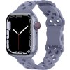 Silikonový úzký perforovaný řemínek pro Apple Watch 38/40/41/42(S10)mm (Barevná varianta Černý)