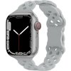 Silikonový úzký perforovaný řemínek pro Apple Watch 38/40/41/42(S10)mm (Barevná varianta Černý)