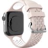 Perforovaný řemínek s dvojitým zapínáním pro Apple Watch 38/40/41/42(S10)mm (Barevná varianta Černo-Šedý)