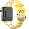 Perforovaný řemínek s dvojitým zapínáním pro Apple Watch 38/40/41/42(S10)mm (Barevná varianta Černo-Šedý)