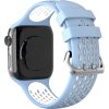 Perforovaný řemínek s dvojitým zapínáním pro Apple Watch 38/40/41/42(S10)mm (Barevná varianta Černo-Šedý)