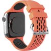 Perforovaný řemínek s dvojitým zapínáním pro Apple Watch 38/40/41/42(S10)mm (Barevná varianta Černo-Šedý)