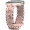 Perforované růže řemínek pro Apple Watch 38/40/41/42(S10)mm (Barva Černá)