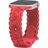 Perforované růže řemínek pro Apple Watch 38/40/41/42(S10)mm (Barva Černá)