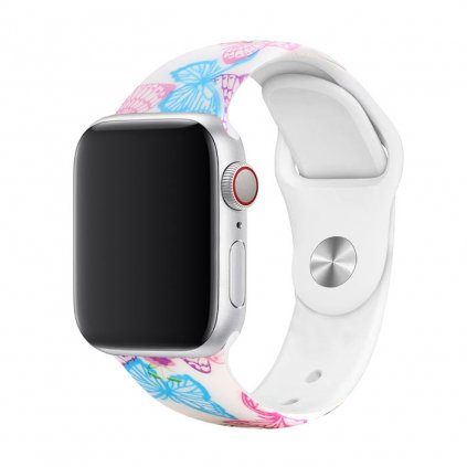 Apple Watch mintás szíj - Kék pillangók