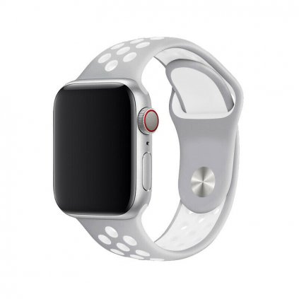 Apple Watch sportszíj - Ezüst-fehér